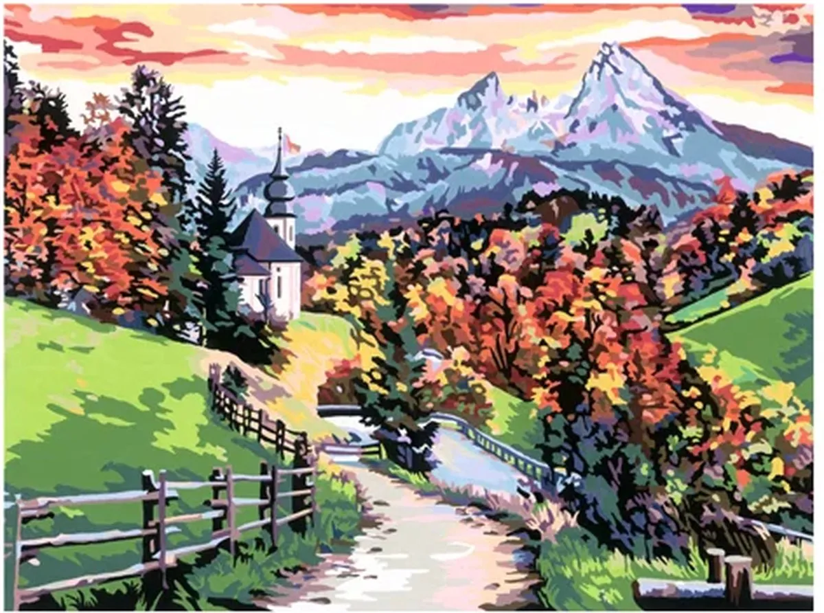 Ravensburger CreArt Beautiful Bavaria Schilderen op nummer - Multicolor
