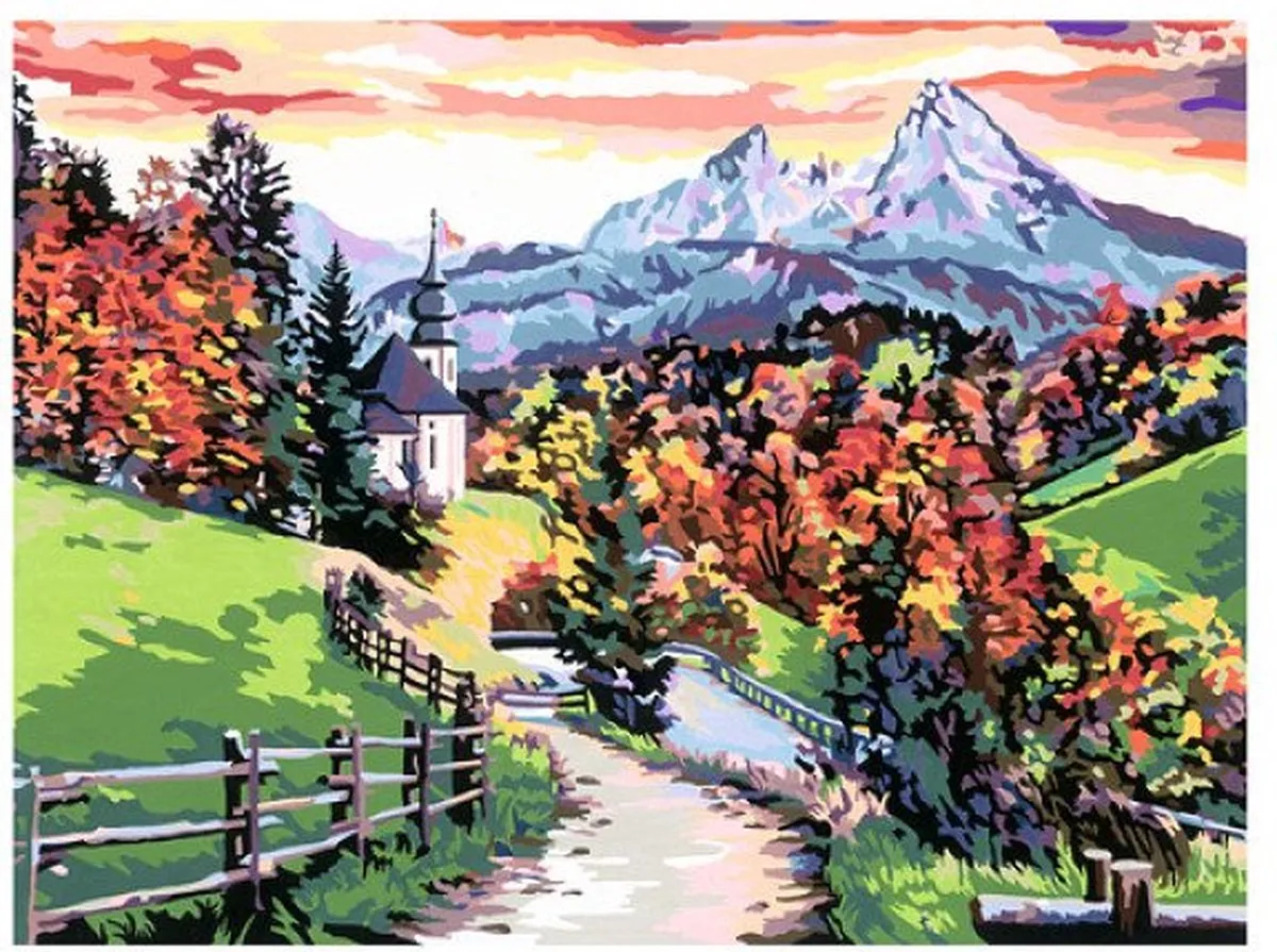 Ravensburger CreArt Beautiful Bavaria Schilderen op nummer - Multicolor