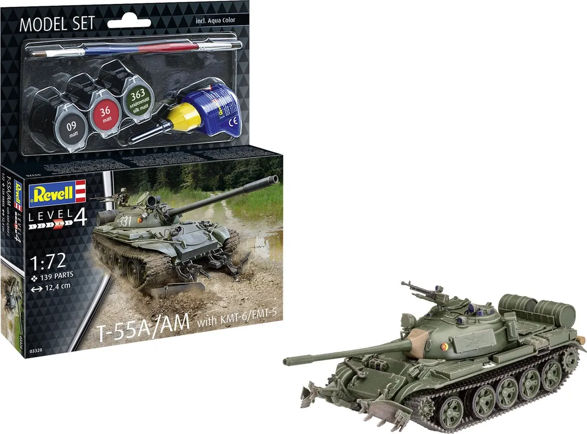 Revell 63328 T-55/AM KMT-6/EMT-5 Modelbouwpakket