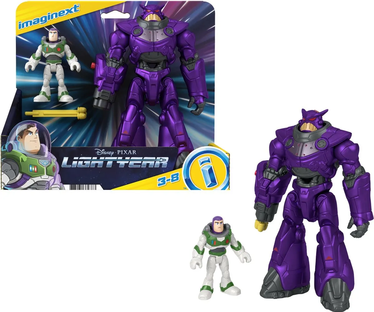 Fisher Price Disney Pixar Battle Blast Zurg met Buzz Lightyear HGT34 - Meerkleurig