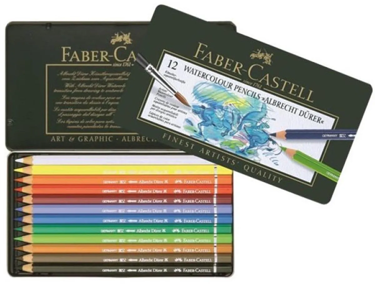 Faber-Castell Albrecht Dürer Aquarelpotlood 12 Stuks - FC-117512 - afbeelding 6 van 6