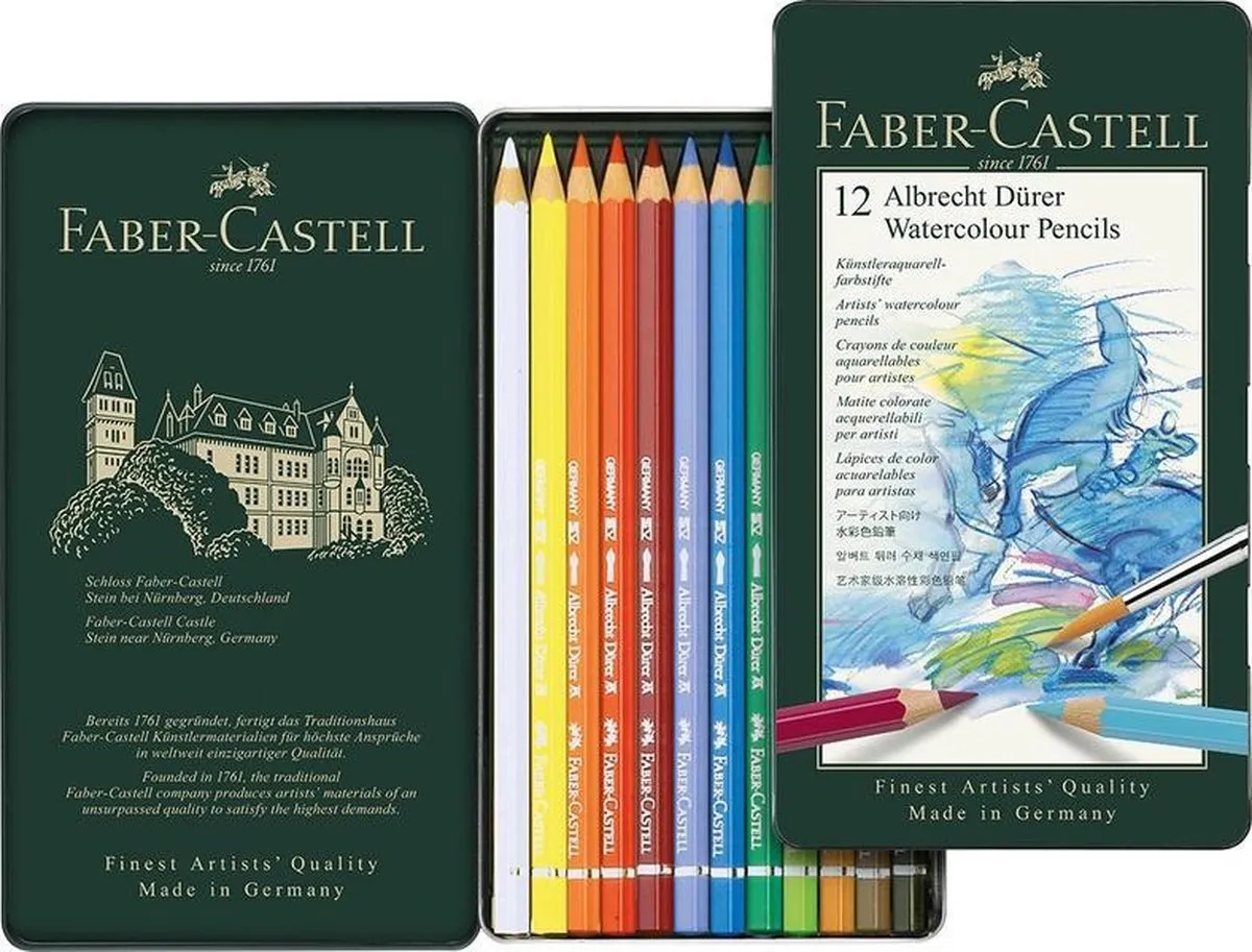 Faber-Castell Albrecht Dürer Aquarelpotlood 12 Stuks - FC-117512
