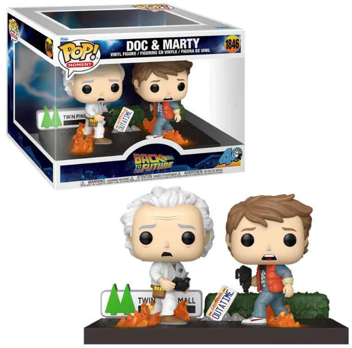 Funko Pop! Moment Zurück in die Zukunft Doc & Marty 1846