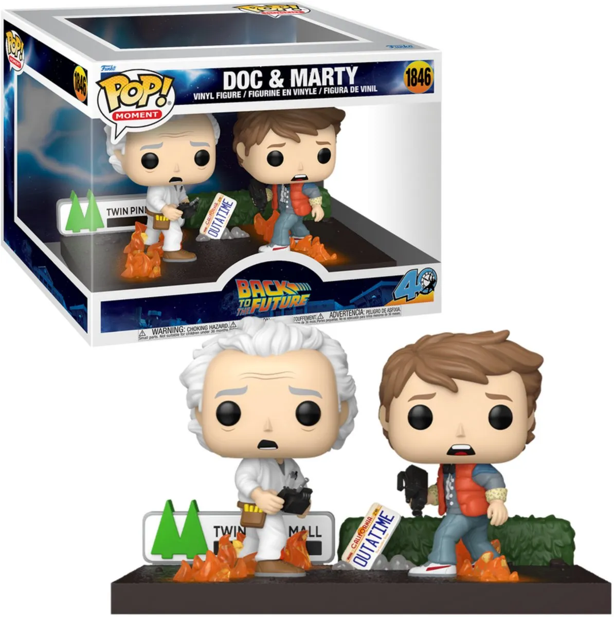 Funko Pop! Moment Zurück in die Zukunft Doc & Marty 1846