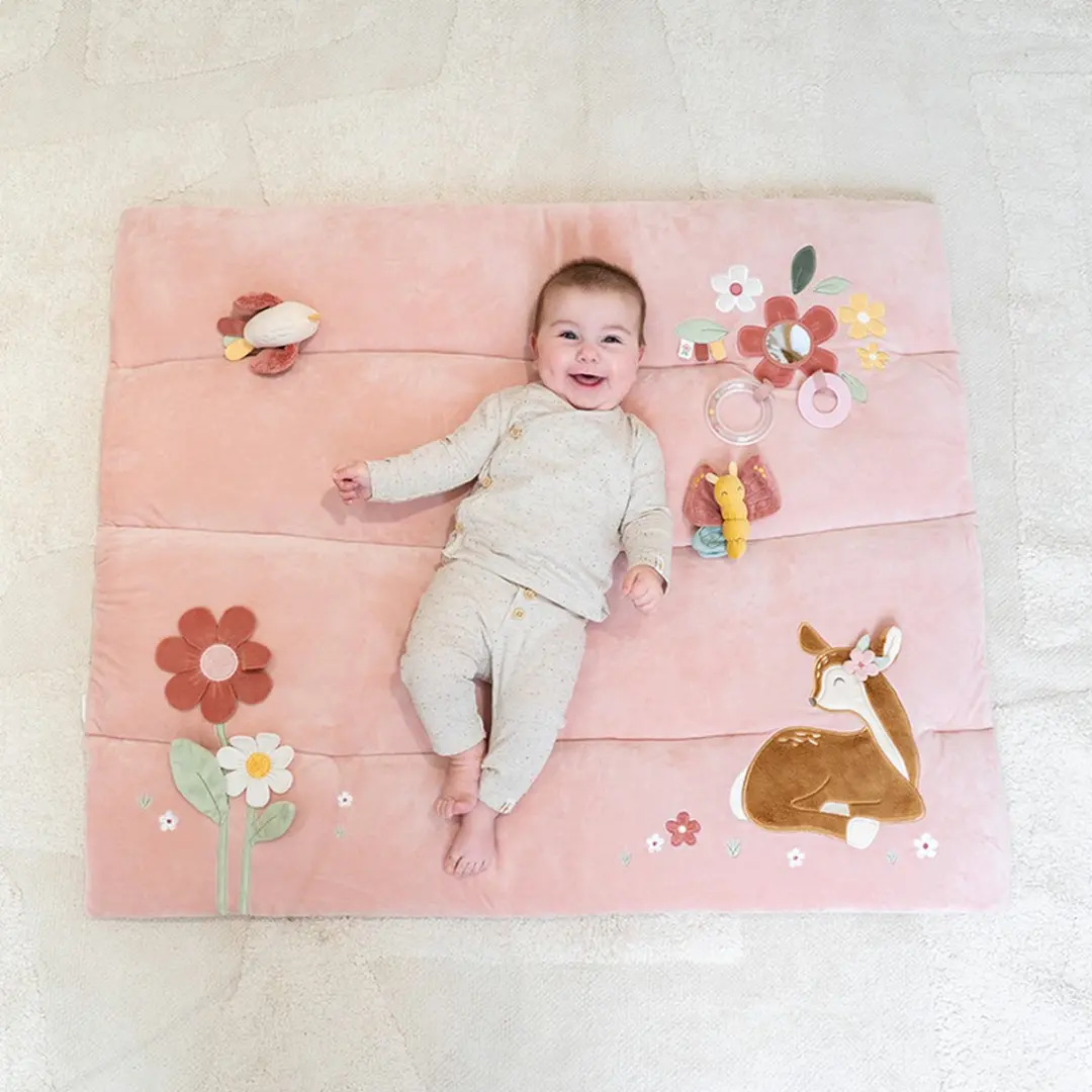 Little Dutch Boxkleed Fairy Garden 80x100cm - Roze - afbeelding 6 van 6