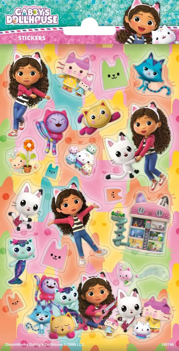 Little Dutch Jim & Friends Raamstickers - Meerkleurig