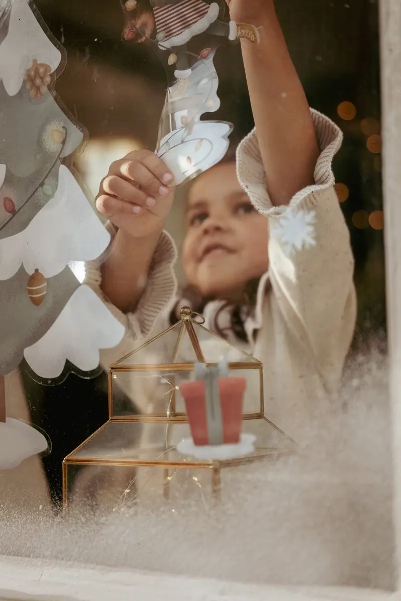 Little Dutch Kerstboom Raamstickers - 25 Stuks