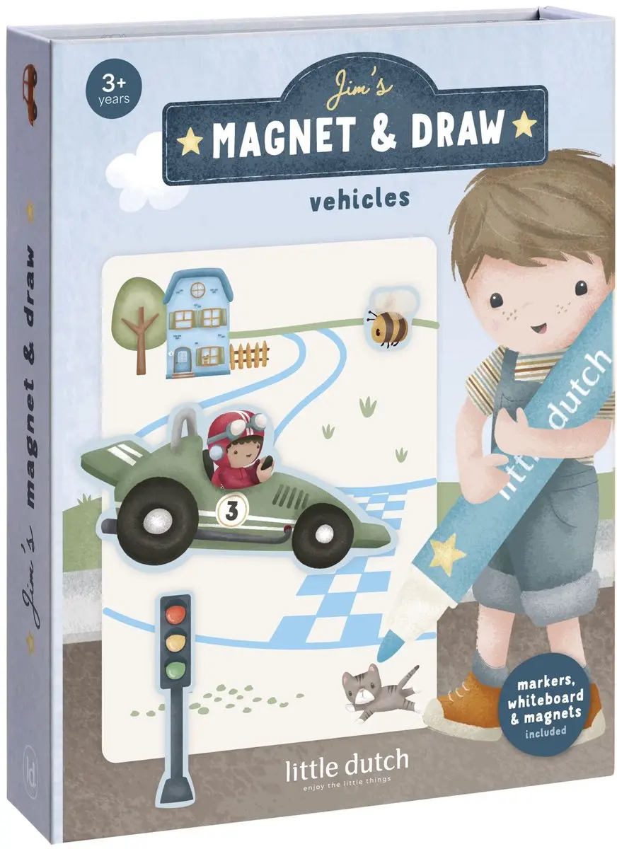 Little Dutch Jim Vehicles Magneetset