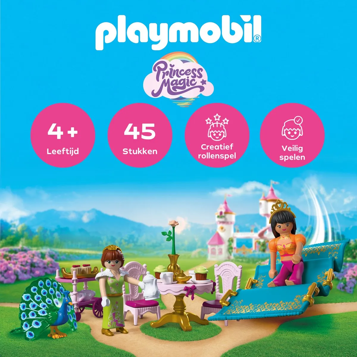 Playmobil Princess Een Bezoek van Ver 72054 - Multicolor
