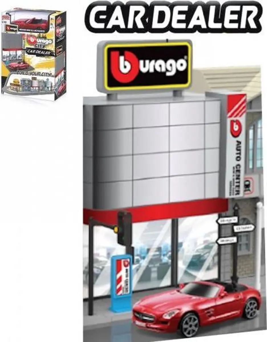 Bburago BBURAGO CITY CAR DEALER + 1 CAR 'BUILD YOUR CITY'  "kit" div. modelauto