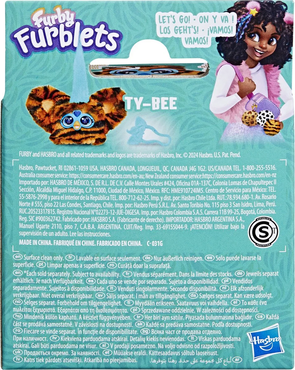 Hasbro Furby Furblets Ty Bee Speelfiguur - Knuffel met geluid - afbeelding 6 van 6
