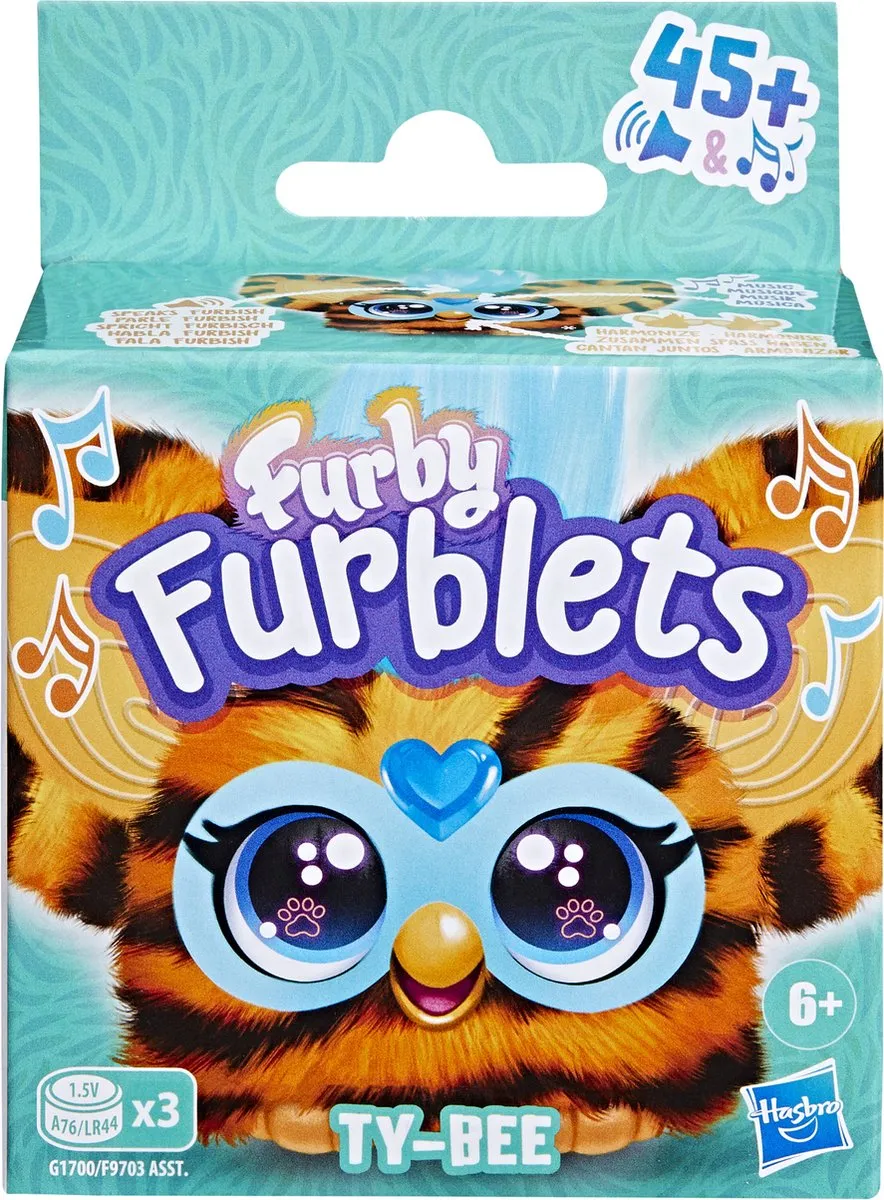 Hasbro Furby Furblets Ty Bee Speelfiguur - Knuffel met geluid - afbeelding 2 van 6