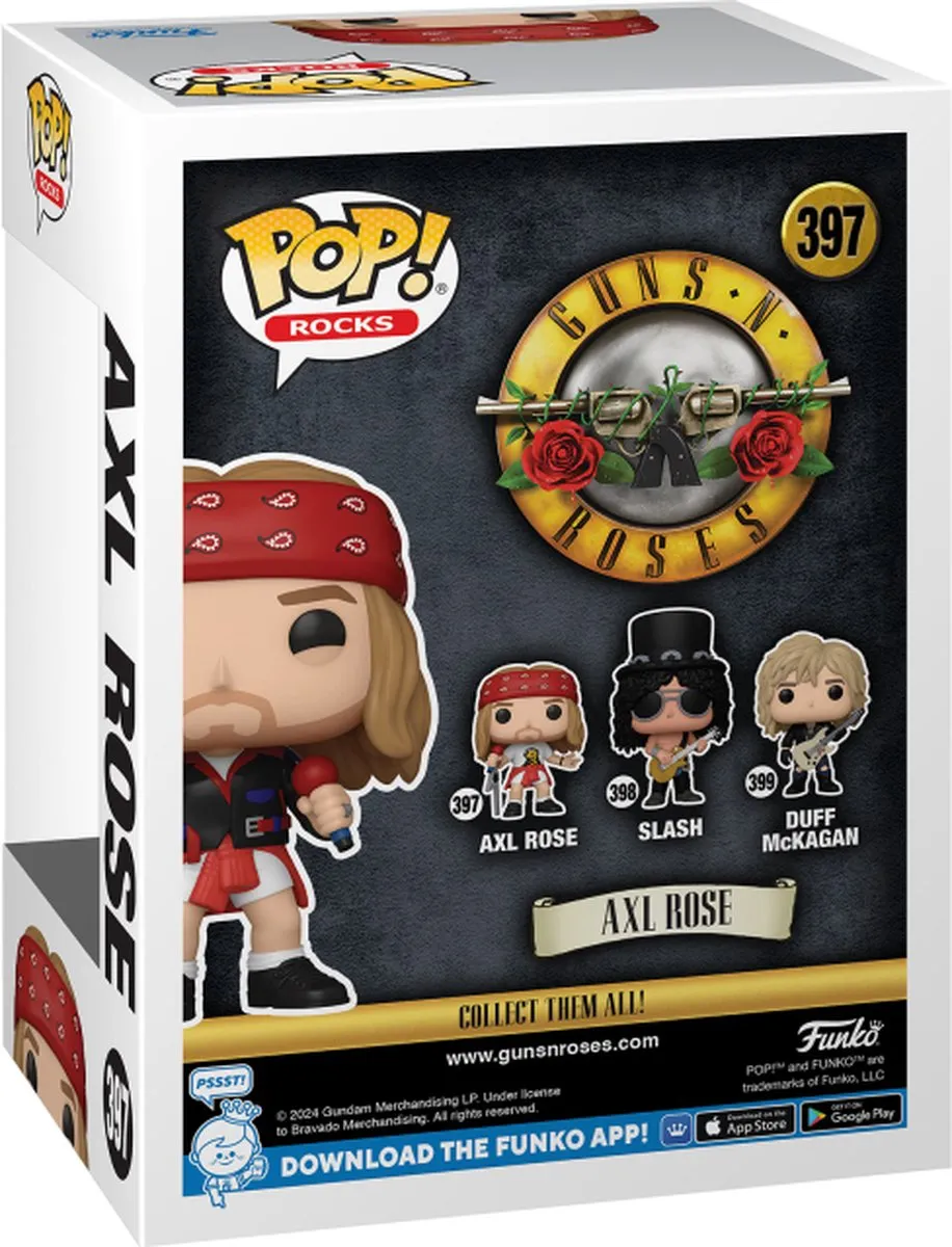 Funko Pop! Axl Rose Rocks! Vinyl Figuur 397 - Guns N' Roses