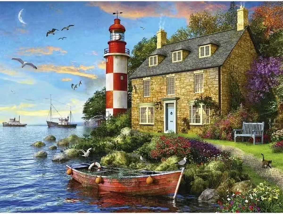 Jumbo Premium Collection Huis van de Vuurtorenwachter Puzzel 950 Stuks - Multicolor