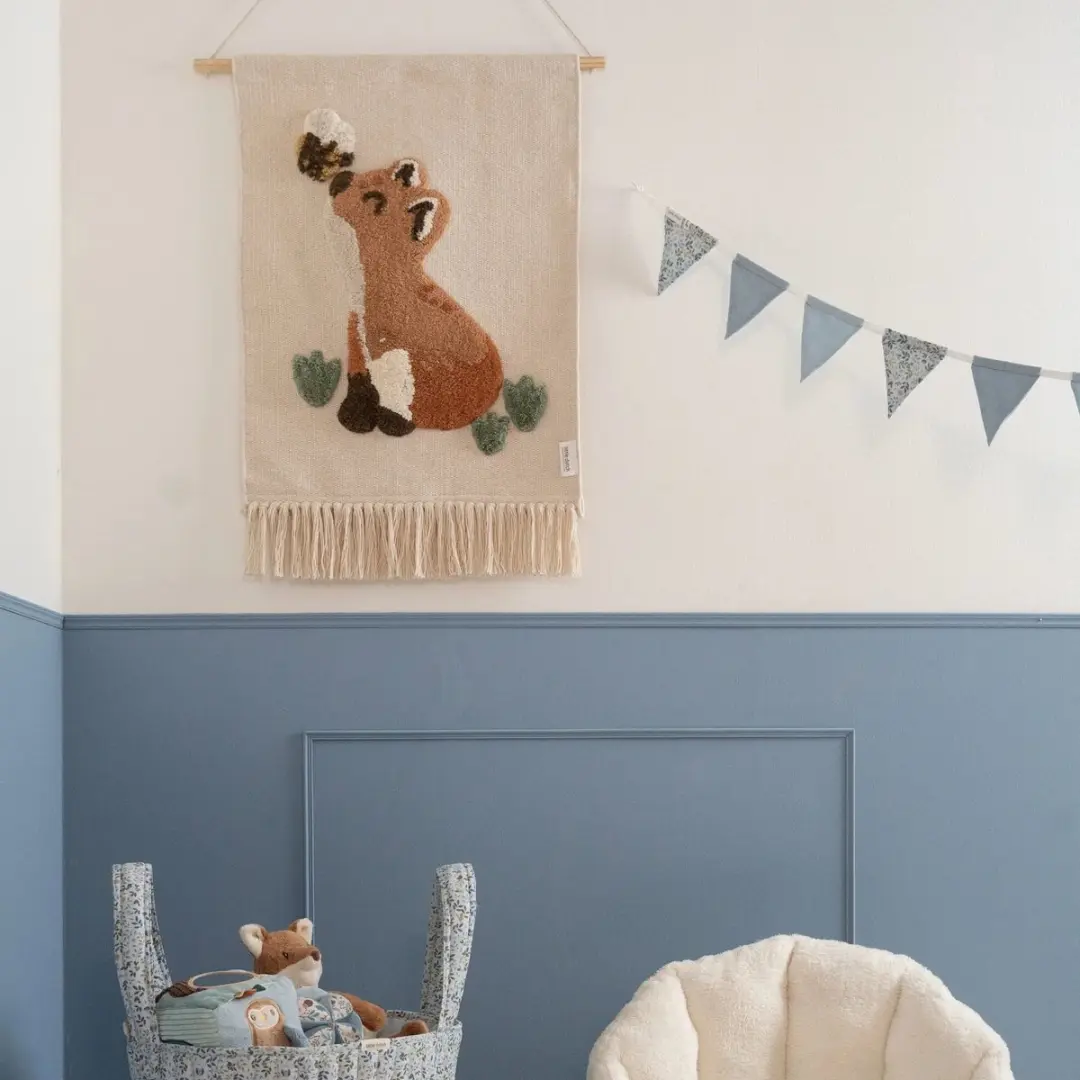 Little Dutch Slinger met vlaggetjes Forest Friends Blauw 200cm