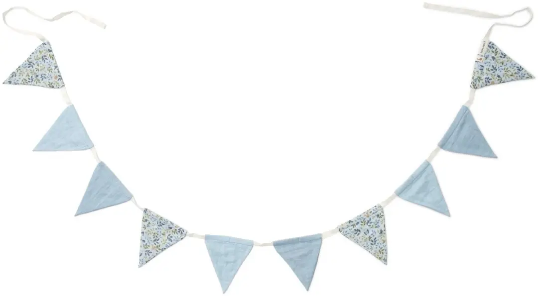 Little Dutch Slinger met vlaggetjes Forest Friends Blauw 200cm