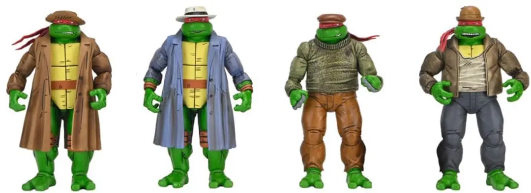 NECA Teenage Mutant Ninja Turtles Action Figure 4 Pack Gangster Turtles 18 cm Ac