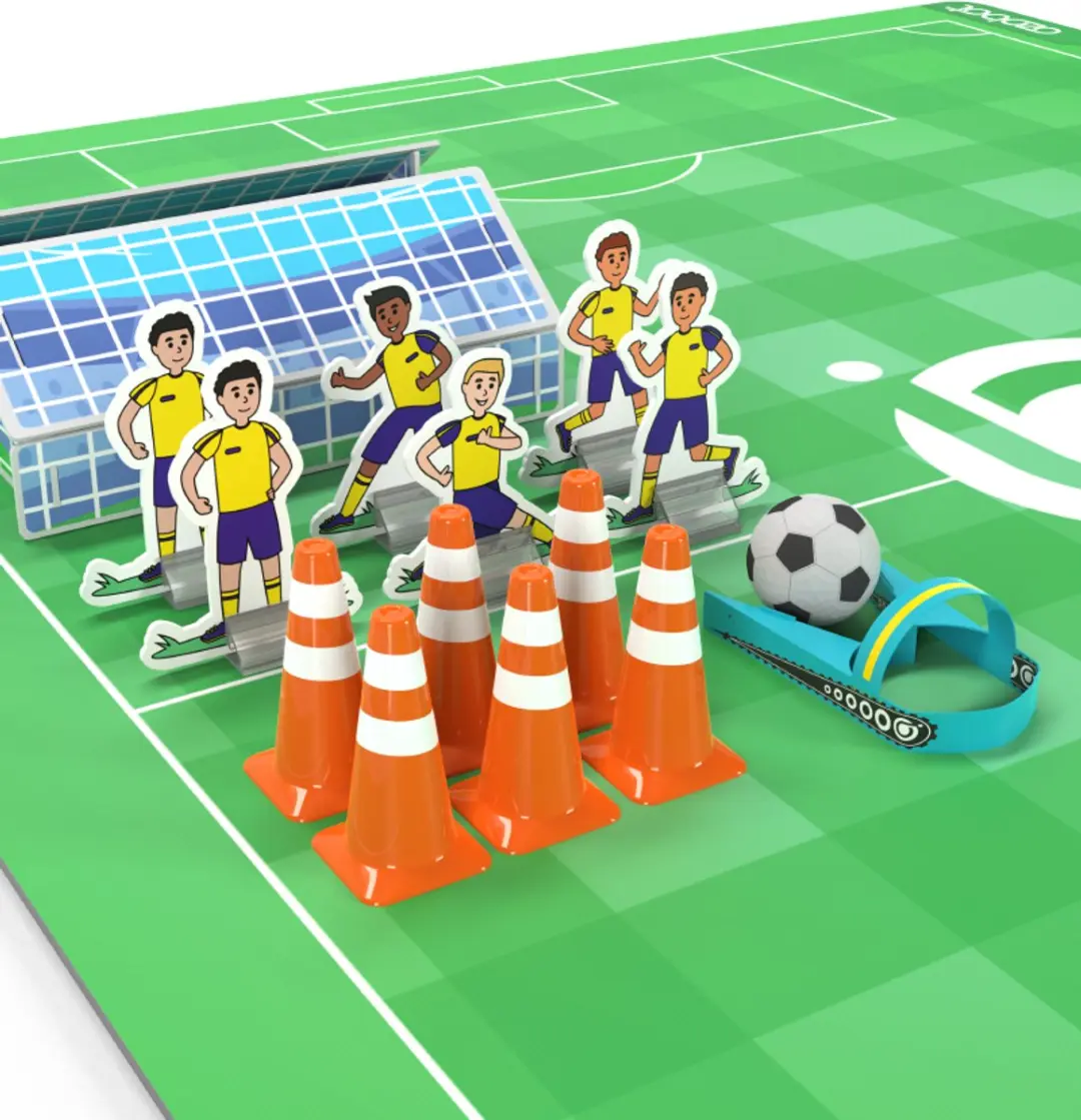 Ozobot Challenge Mat Voetbal 035021-01 - Programmeren - 61x84cm - Groen