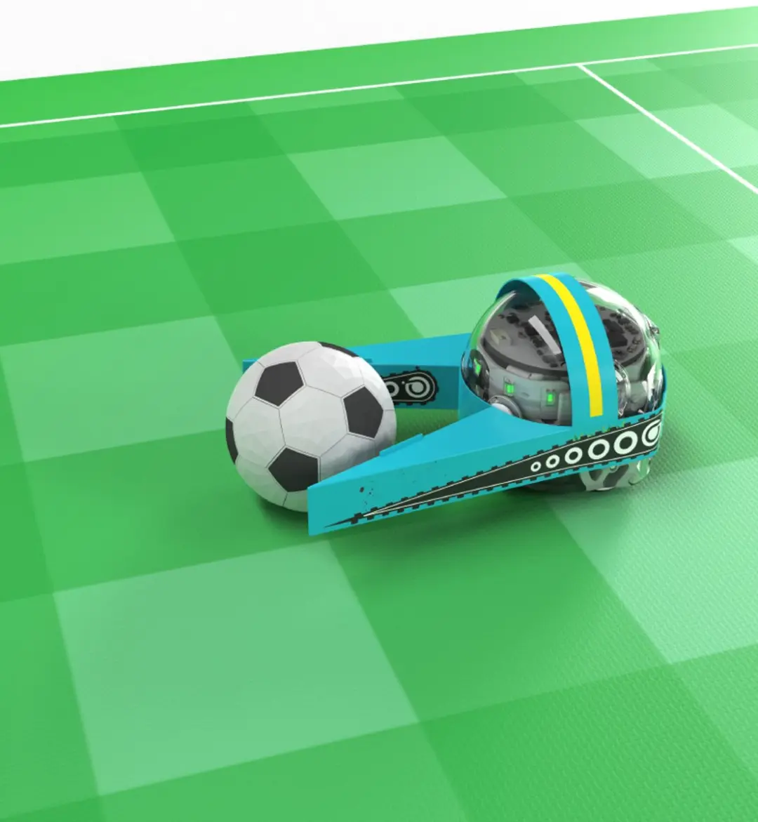 Ozobot Challenge Mat Voetbal 035021-01 - Programmeren - 61x84cm - Groen