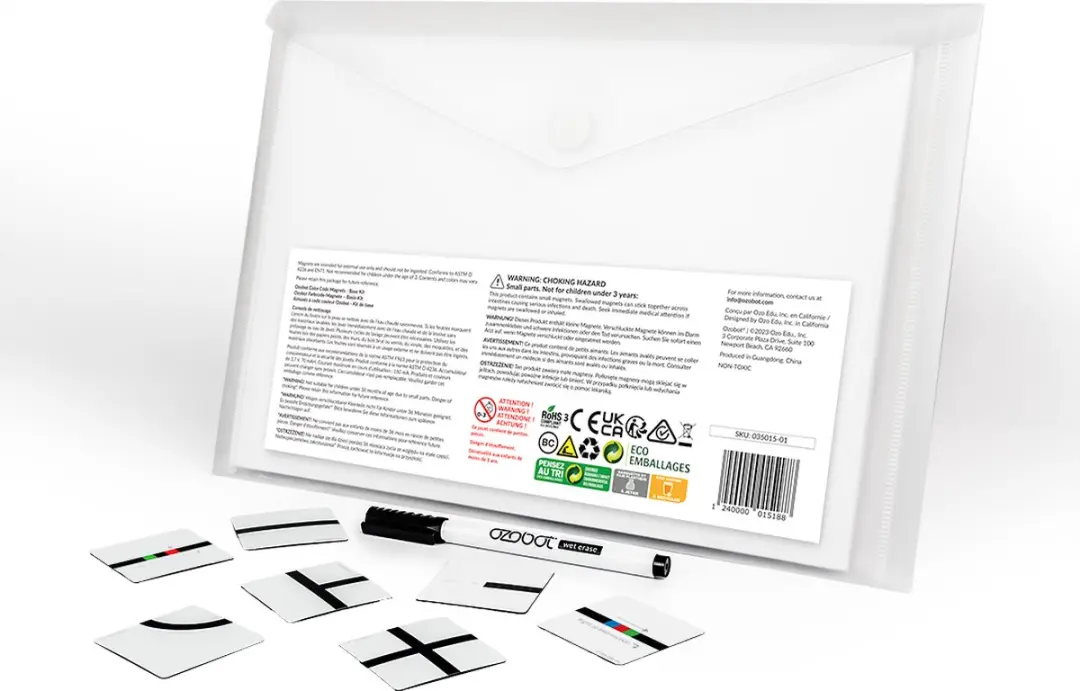 Ozobot Kleurcode Magneten Basisset 035015-01 - Wit - afbeelding 4 van 5