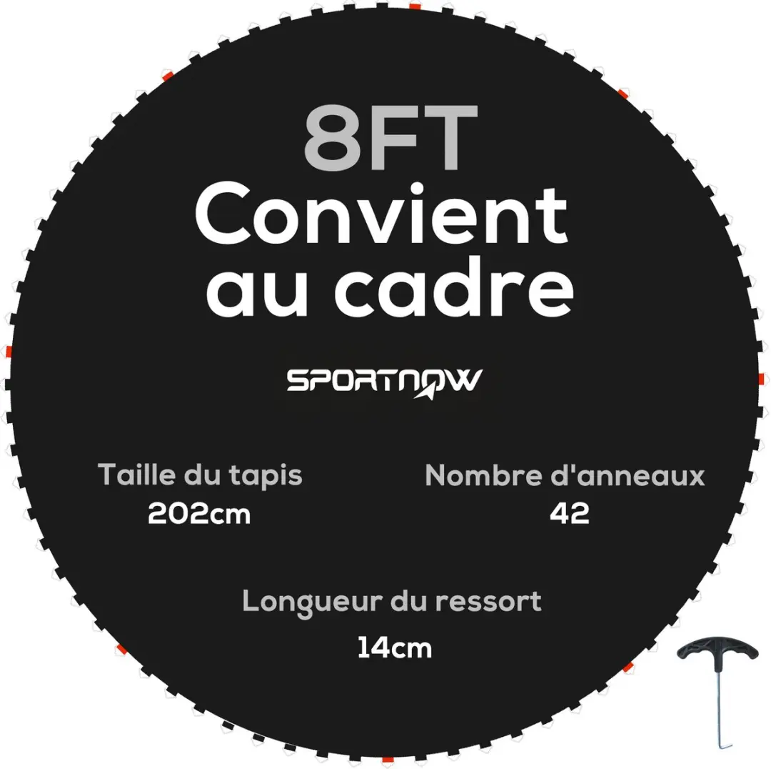 SPORTNOW-Trampolinemat-PP-202x202cm-Zwart