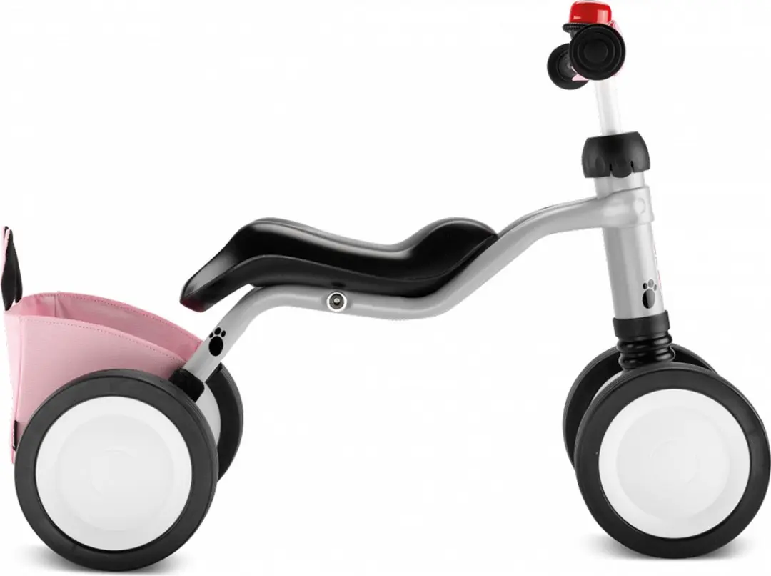 Puky Wutsch Loopfiets 3030 - 4 Wielen 6 Inch - Zilver/Rose - afbeelding 3 van 6