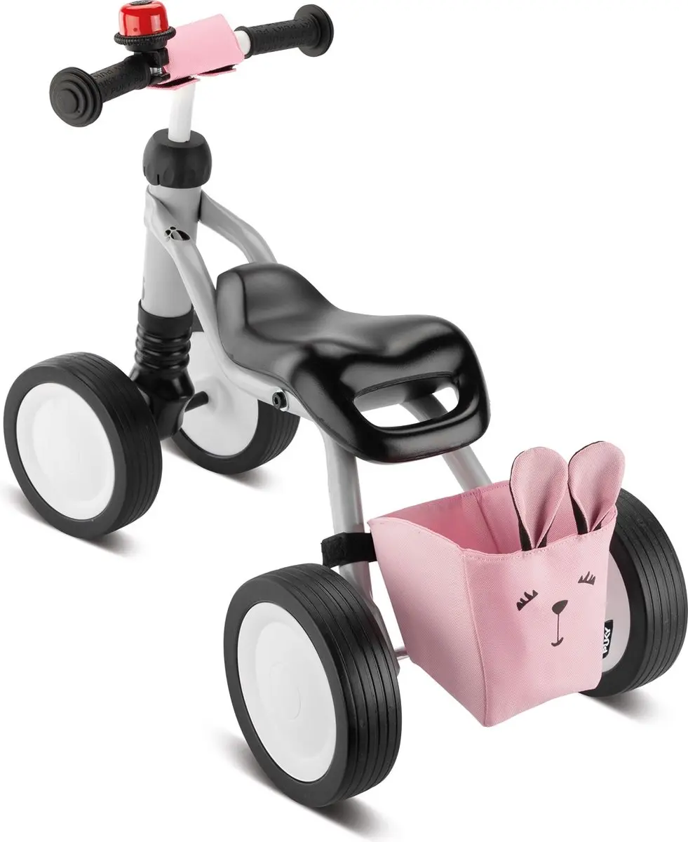 Puky Wutsch Loopfiets 3030 - 4 Wielen 6 Inch - Zilver/Rose - afbeelding 2 van 6