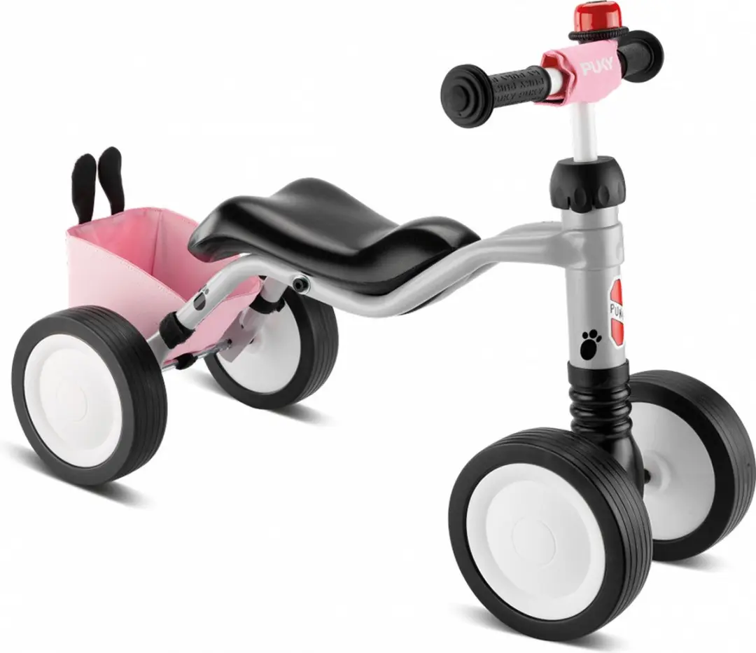 Puky Wutsch Loopfiets 3030 - 4 Wielen 6 Inch - Zilver/Rose - afbeelding 4 van 6