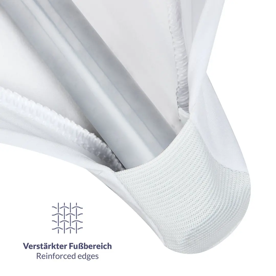 Deuba Stretch Tafelkleed - Ø60cm Wit - afbeelding 2 van 5