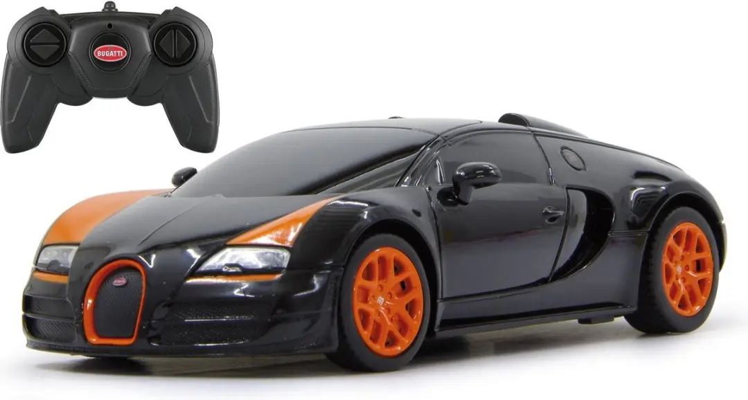 Jamara Bugatti GrandSport Vitesse 1:24 RC Auto - Zwart - JAM404551 - afbeelding 5 van 6