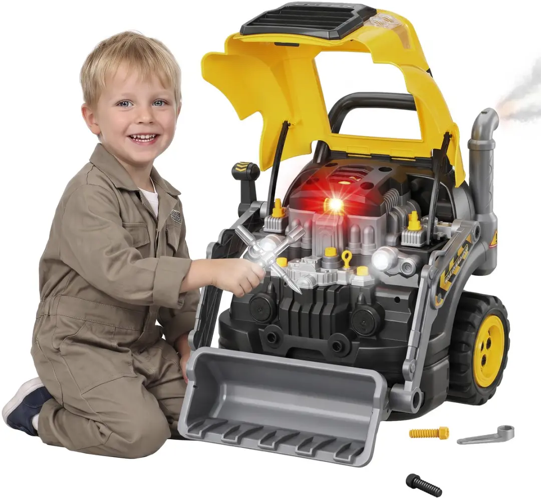 AIYAPLAY Kids Truck Engine Toy Set-Kunststoff-46L x 41B x 47H cm-Gelb