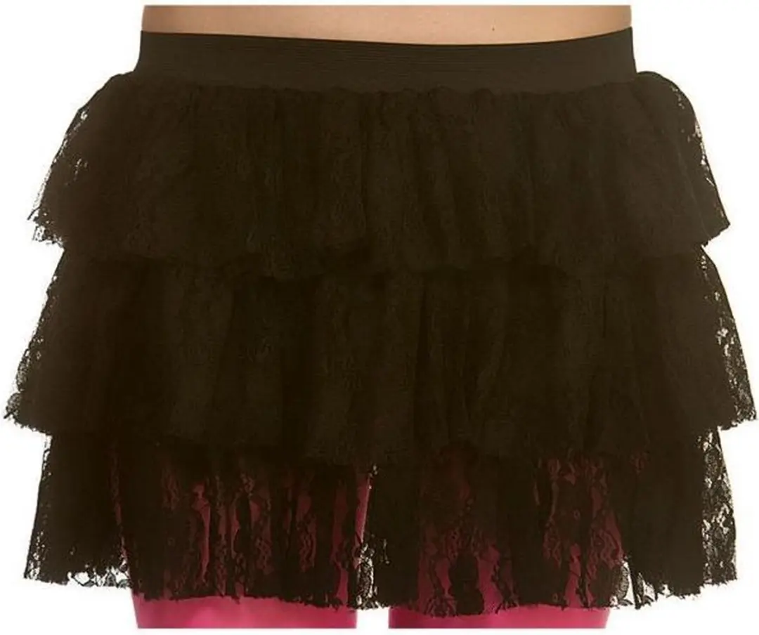 Disco tutu rokje zwart