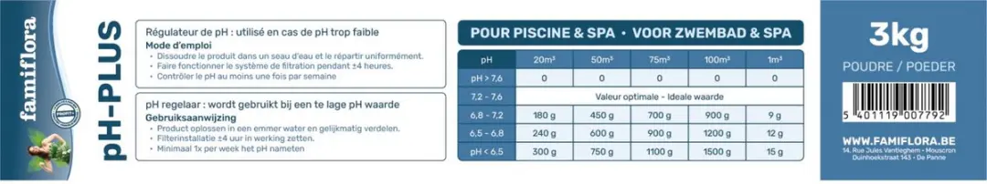 Famiflora pH-plus Poeder 3kg