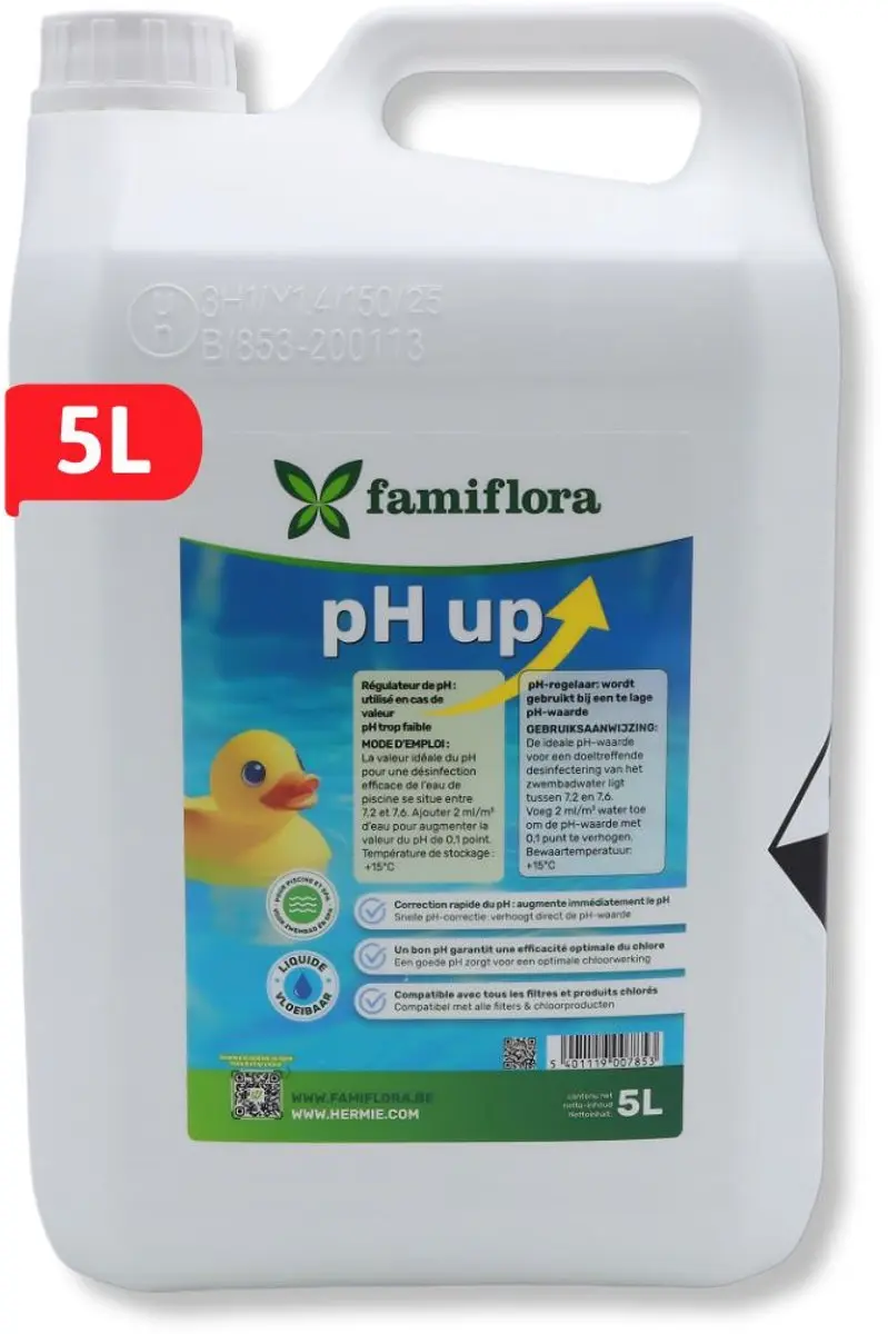 Famiflora pH-plus / pH up vloeibaar 5L