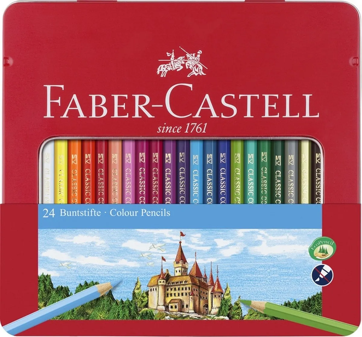 Faber-Castell Castle Kleurpotloden 24 Stuks - Multicolor