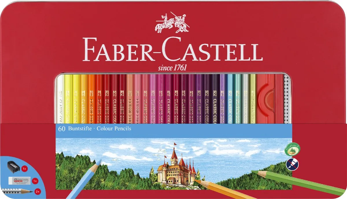 Faber-Castell Castle Kleurpotloden 24 Stuks - Multicolor