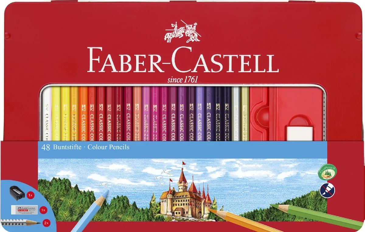 Faber-Castell Castle Kleurpotloden 24 Stuks - Multicolor