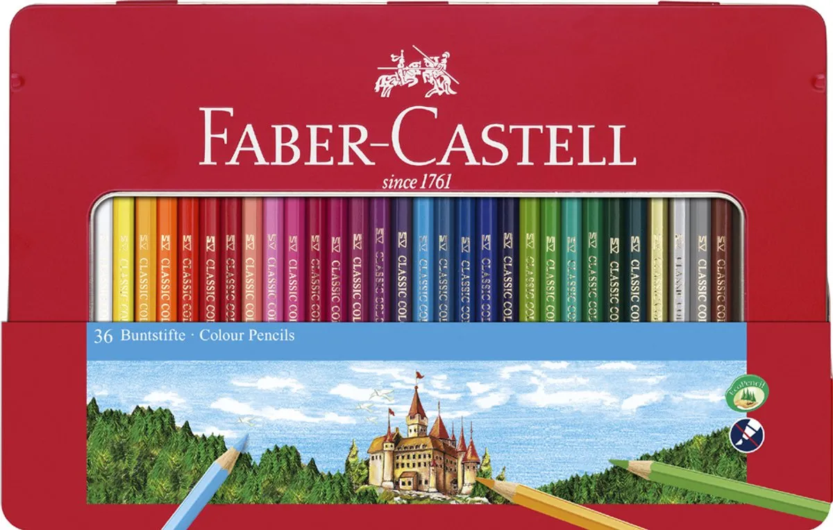 Faber-Castell Castle Kleurpotloden 24 Stuks - Multicolor