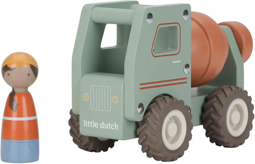 Little Dutch Houten Betonwagen FSC LD2529 - Groen - afbeelding 6 van 6