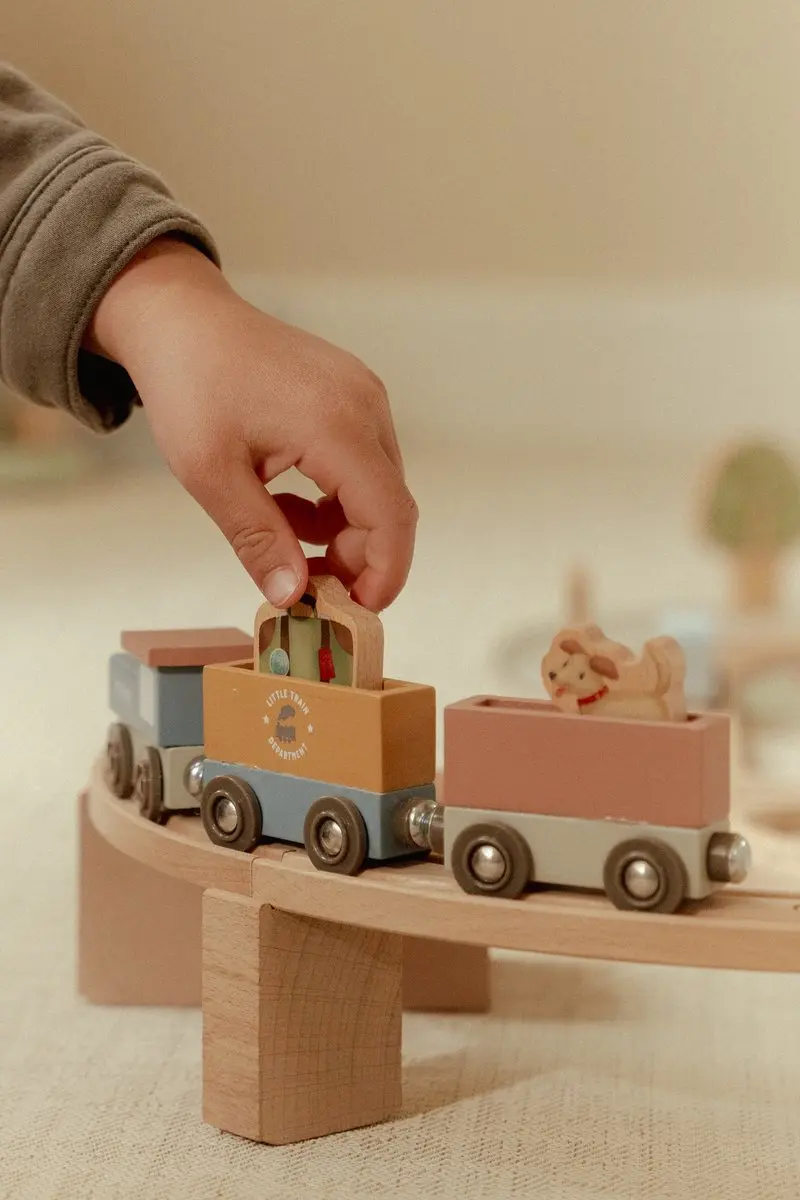 Little Dutch Treinbaan XL Meerkleurig - FSC Hout - afbeelding 6 van 6