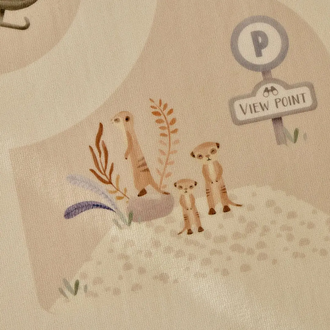 Little Dutch Auto Speelkleed Safari Friends - Wit - afbeelding 5 van 6