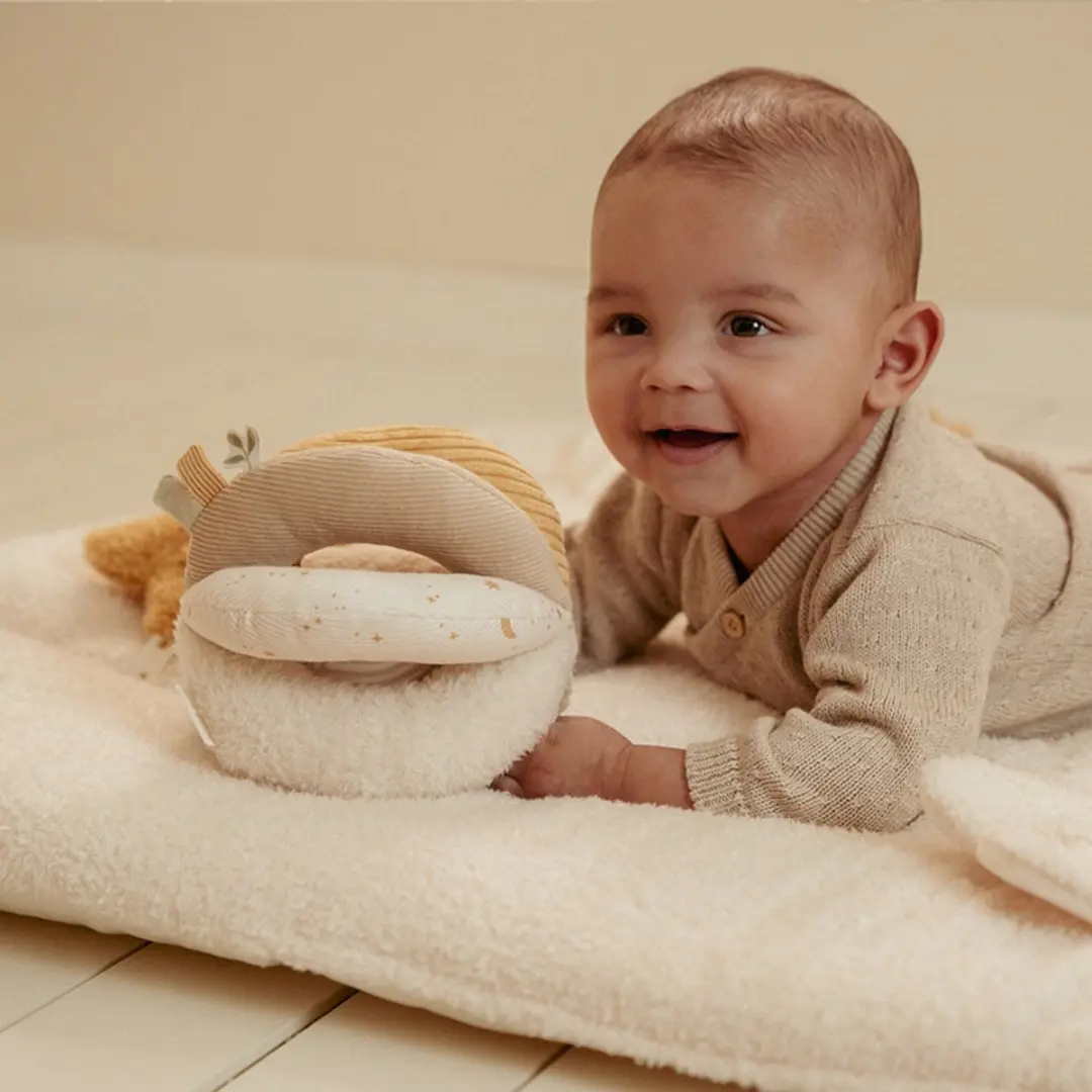 Little Dutch Newborn Naturals Grijpbal - Wit - afbeelding 2 van 5