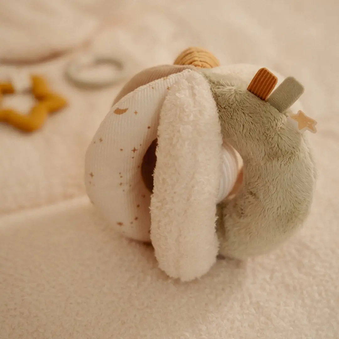 Little Dutch Newborn Naturals Grijpbal - Wit - afbeelding 4 van 5