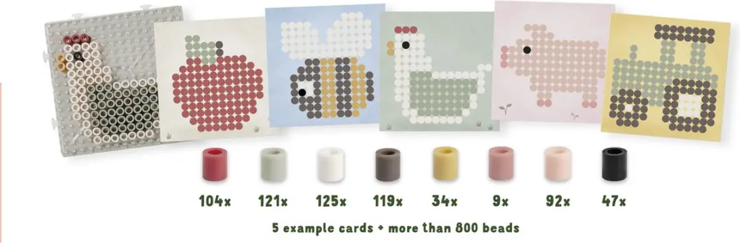 Little Dutch Mega Strijkkralen Little Farm - 808 Stuks - Meerkleurig - afbeelding 3 van 6