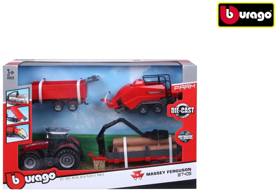 Bburago Massey Ferguson Speelgoedtrekker