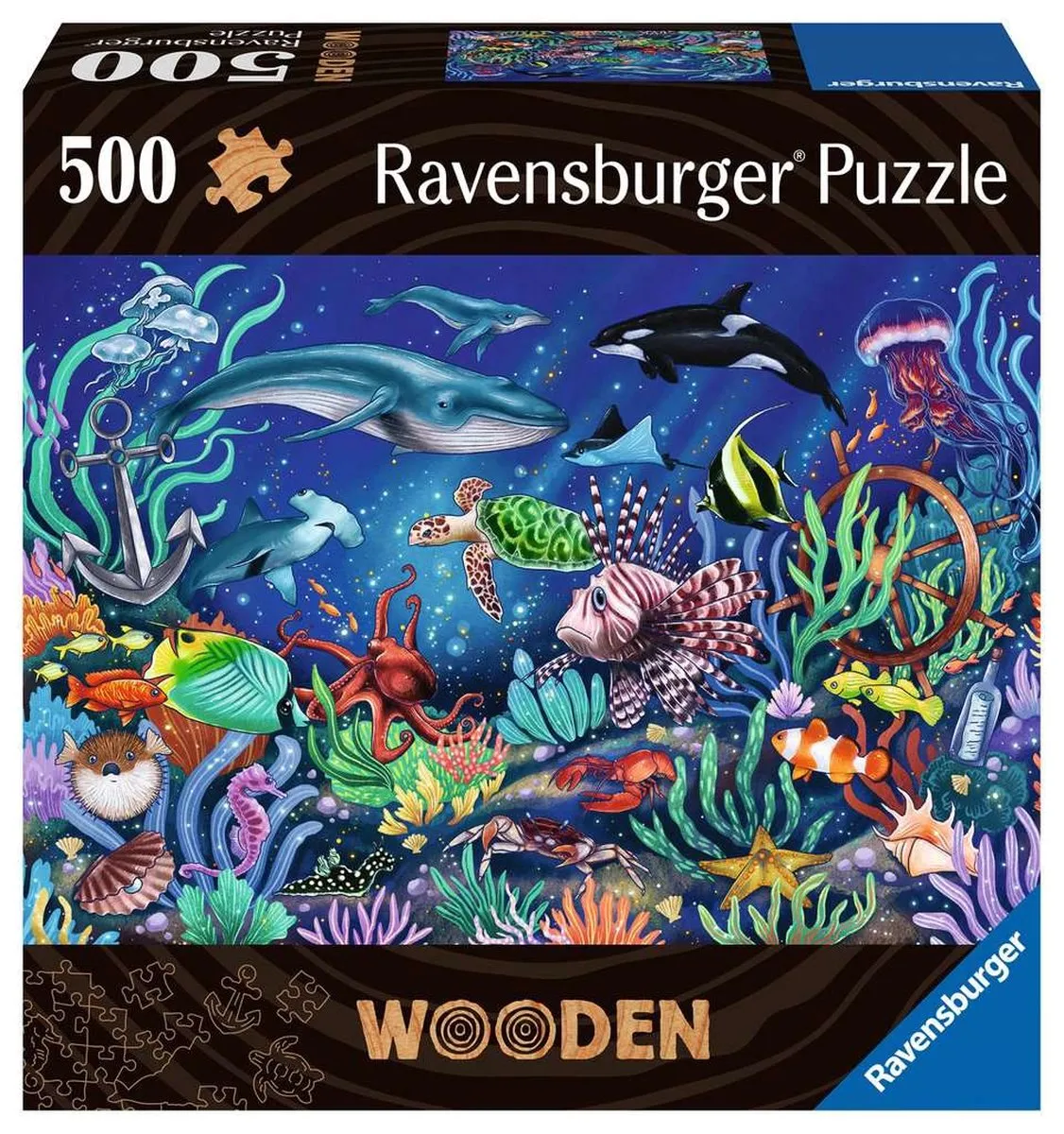 Ravensburger Houten Legpuzzel 500 Stuks Dieren