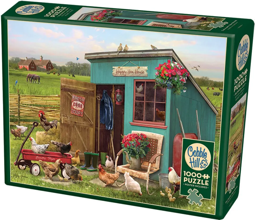 Cobble Hill The Happy Hen House Legpuzzel 1000 Stuks - Meerkleurig - afbeelding 4 van 6