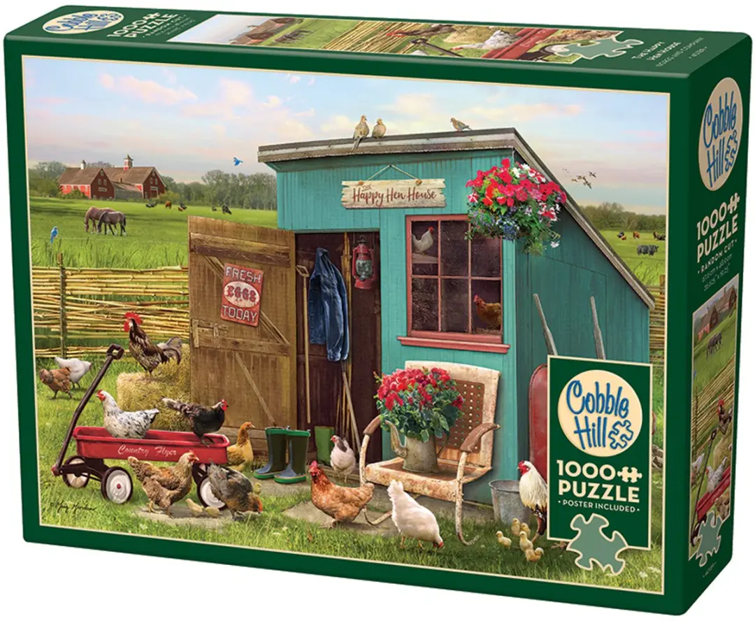 Cobble Hill The Happy Hen House Legpuzzel 1000 Stuks - Meerkleurig - afbeelding 3 van 6