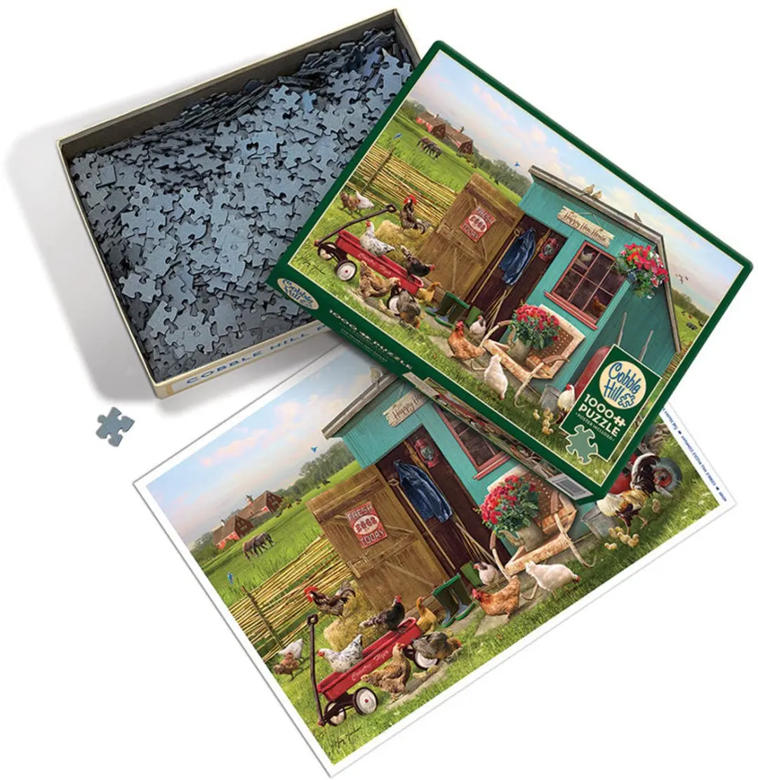 Cobble Hill The Happy Hen House Legpuzzel 1000 Stuks - Meerkleurig - afbeelding 2 van 6