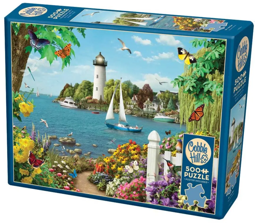 Cobble Hill Boot en Zeezicht Puzzel 500 Stukken - Meerkleurig - afbeelding 5 van 6